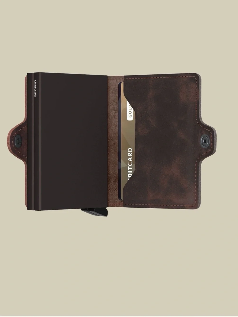 Secrid Twinwallet Vinatge Leather - chocolate - like new